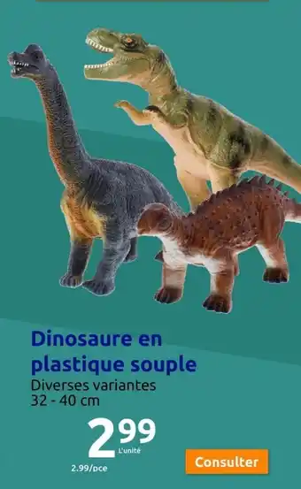 Dinosaure en plastique souple