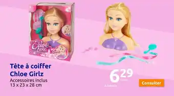 Action Tête à coiffer Chloe Girlz offre