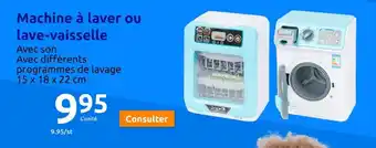 Action Machine à laver ou lave-vaisselle offre