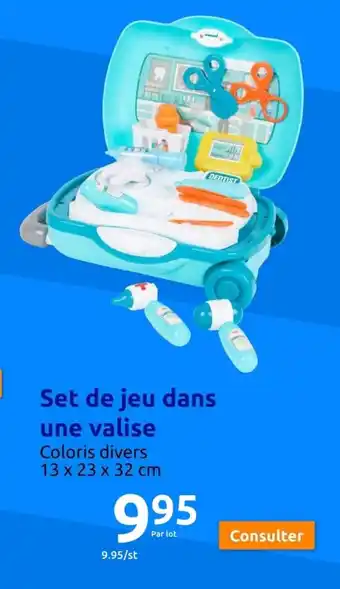 Action Set de jeu dans une valise offre