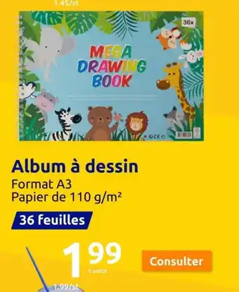 Action Album à dessin offre