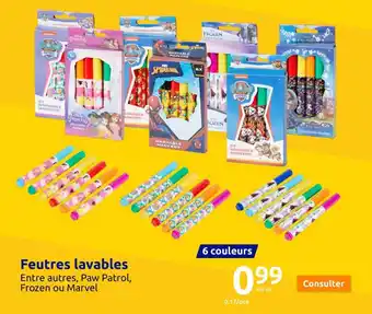 Action Feutres lavables offre