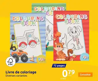 Action Livre de coloriage offre