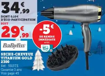SECHE-CHEVEUX TITANIUM GOLD 2300