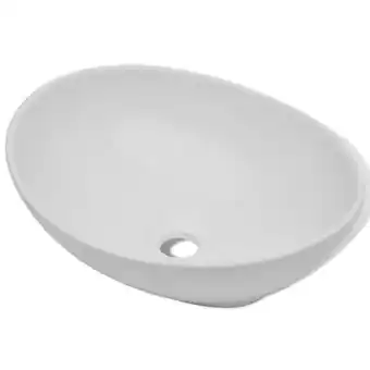 Bricorama Lavabo en forme ovale céramique 40 x 33 cm blanc - blanc offre