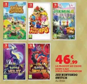 Hyper U JEU NINTENDO SWITCH offre