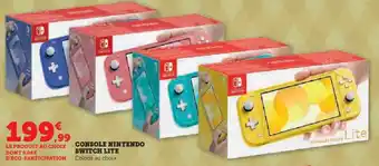 Hyper U CONSOLE NINTENDO SWITCH LITE offre