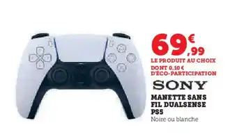 Hyper U MANETTE SANS FIL DUALSENSE PS5 offre