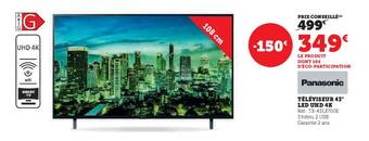 Hyper U TÉLÉVISEUR 43" LED UHD 4K offre
