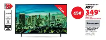 TÉLÉVISEUR 43" LED UHD 4K