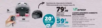 Hyper U CASQUE LUMINEUX CONNECTE HALO WISPEED offre