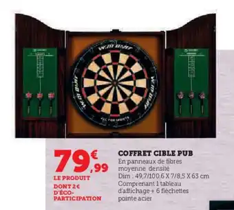 Hyper U COFFRET CIBLE PUB offre