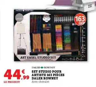 Hyper U SET STUDIO POUR ARTISTE 163 PIÈCES DALER ROWNEY offre