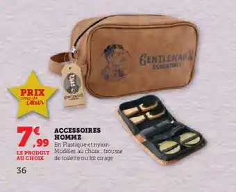 Hyper U ACCESSOIRES HOMME offre