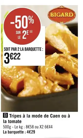 Géant Casino Tripes à la mode de Caen ou à la tomate offre