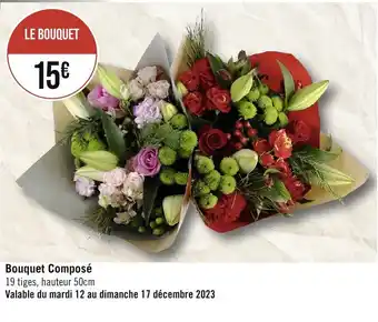 Géant Casino Bouquet Composé offre