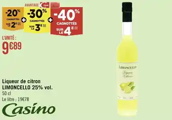 Liqueur de citron LIMONCELLO 25% vol.