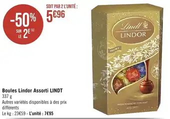 Boules Lindor Assorti LINDT