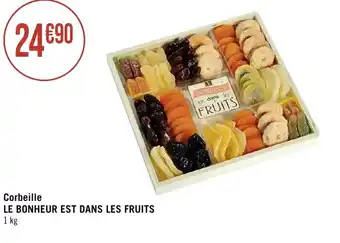 Géant Casino Corbeille LE BONHEUR EST DANS LES FRUITS offre