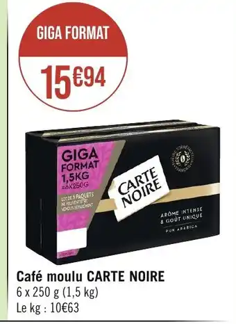 Café moulu CARTE NOIRE