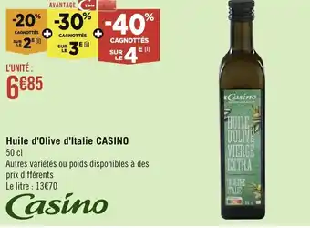 Géant Casino Huile d'Olive d'Italie CASINO offre