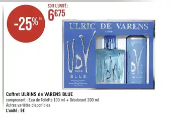 Géant Casino Coffret ULRINS de VARENS BLUE offre