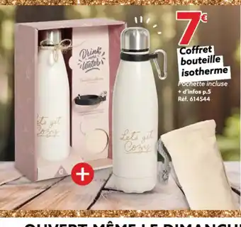Gifi Coffret bouteille isotherme offre