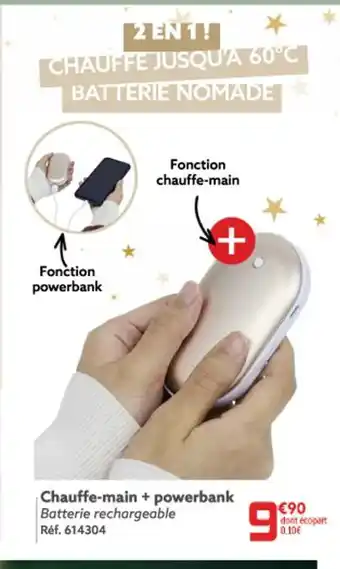 Chauffe-main + powerbank