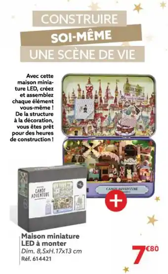 Gifi Maison miniature LED à monter offre