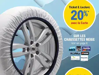 E.Leclerc L'Auto SUR LES CHAUSSETTES NEIGE Voir en page 6 offre