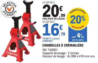 E.Leclerc L'Auto CHANDELLES À CRÉMAILLÈRE offre