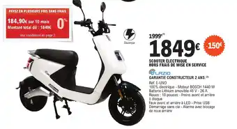 E.Leclerc L'Auto SCOOTER ÉLECTRIQUE HORS FRAIS DE MISE EN SERVICE offre