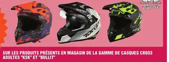 E.Leclerc L'Auto SUR LES PRODUITS PRÉSENTS EN MAGASIN DE LA GAMME DE CASQUES CROSS ADULTES "KSK" ET "BULLIT" offre