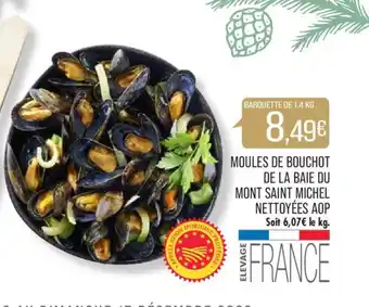 Match MOULES DE BOUCHOT DE LA BAIE DU MONT SAINT MICHEL NETTOYÉES AOP offre