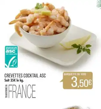 Match CREVETTES COCKTAIL ASC offre