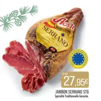 Match JAMBON SERRANO STG offre