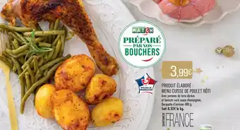 Match PRODUIT ÉLABORÉ: MENU CUISSE DE POULET RÔTI offre
