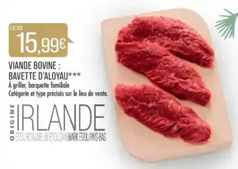 Match VIANDE BOVINE: BAVETTE D'ALOYAU offre