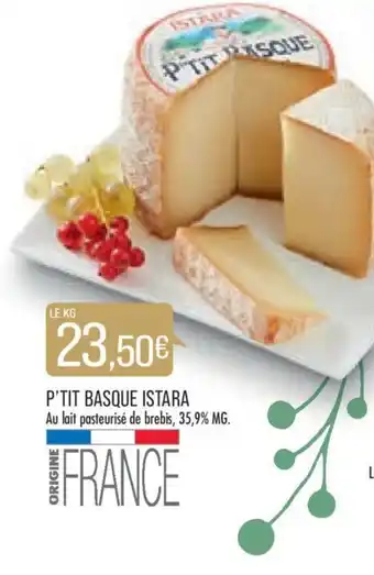 Match P'TIT BASQUE ISTARA offre
