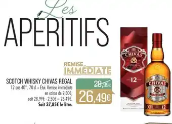 Match SCOTCH WHISKY CHIVAS REGAL offre