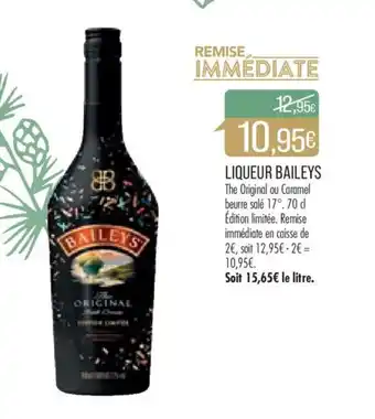Match LIQUEUR BAILEYS . Soit 15,65€ le litre. offre