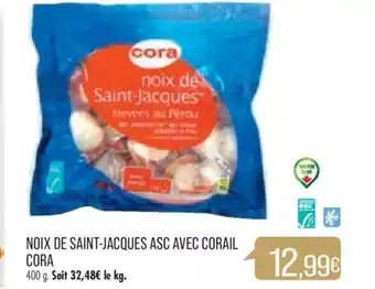 Match NOIX DE SAINT-JACQUES ASC AVEC CORAIL CORA offre