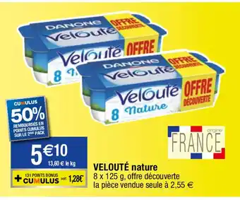 Migros VELOUTÉ nature offre