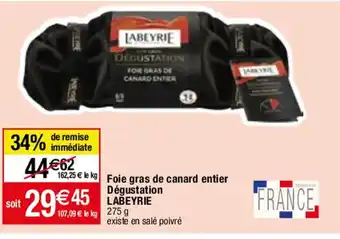 Migros Foie gras de canard entier Dégustation offre