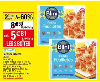 Migros Petits feuilletés BLINI offre