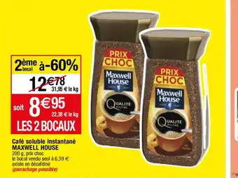 Migros Café soluble instantané MAXWELL HOUSE offre