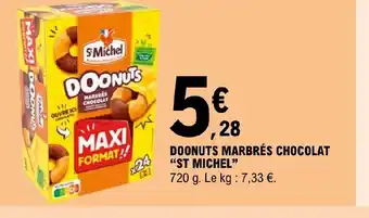 E.Leclerc DOONUTS MARBRÉS CHOCOLAT offre