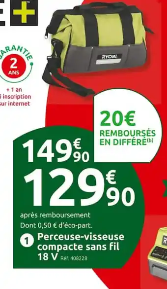 1 Perceuse-visseuse compacte sans fil 18 V