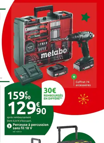 Mr Bricolage Perceuse à percussion sans fil 18 V offre