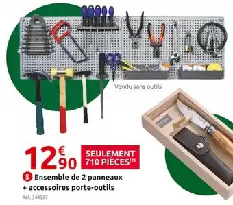 Mr Bricolage 5 Ensemble de 2 panneaux + accessoires porte-outils offre